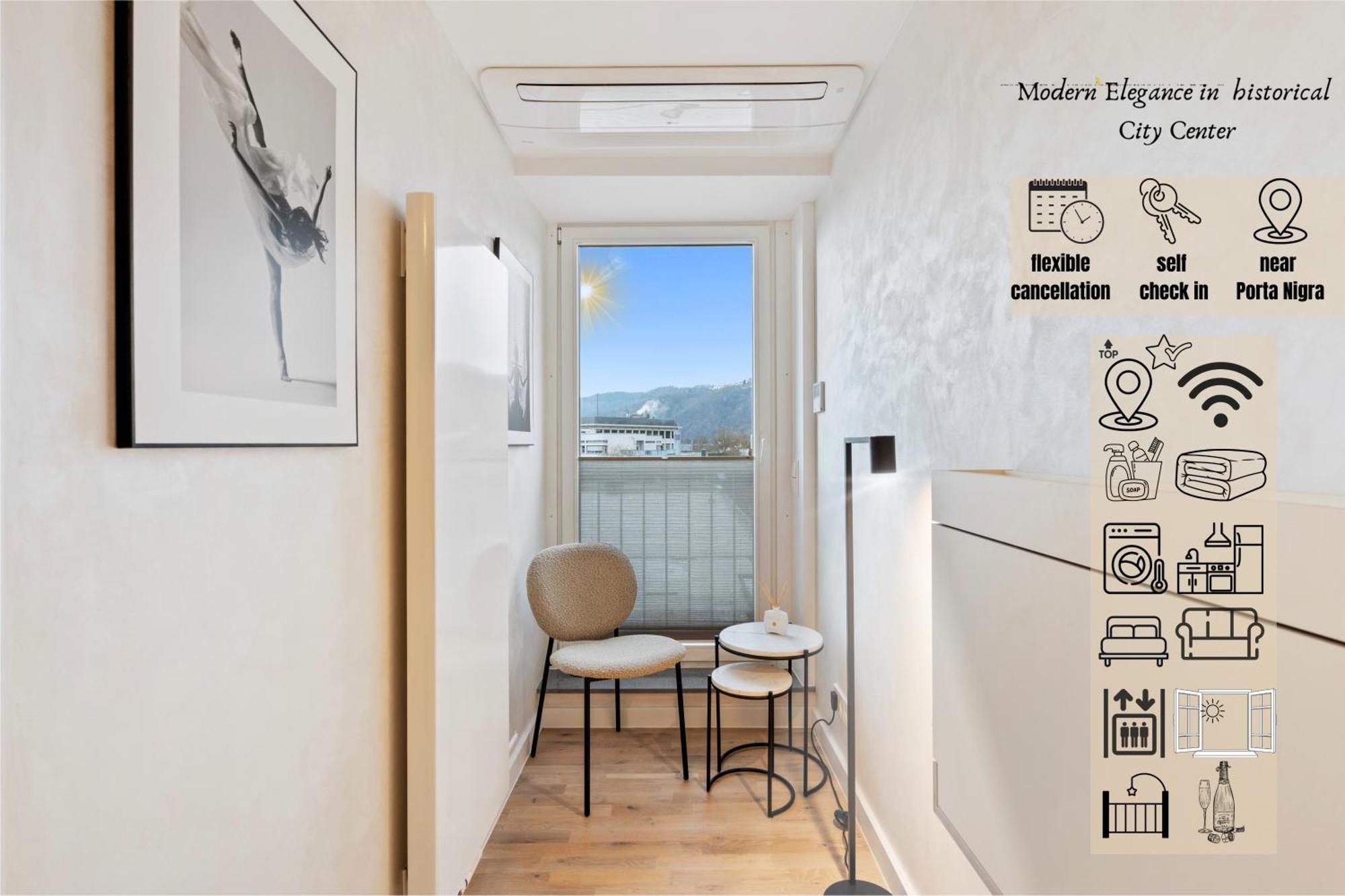 Modern Elegance In Historical City Center Trier Bagian luar foto