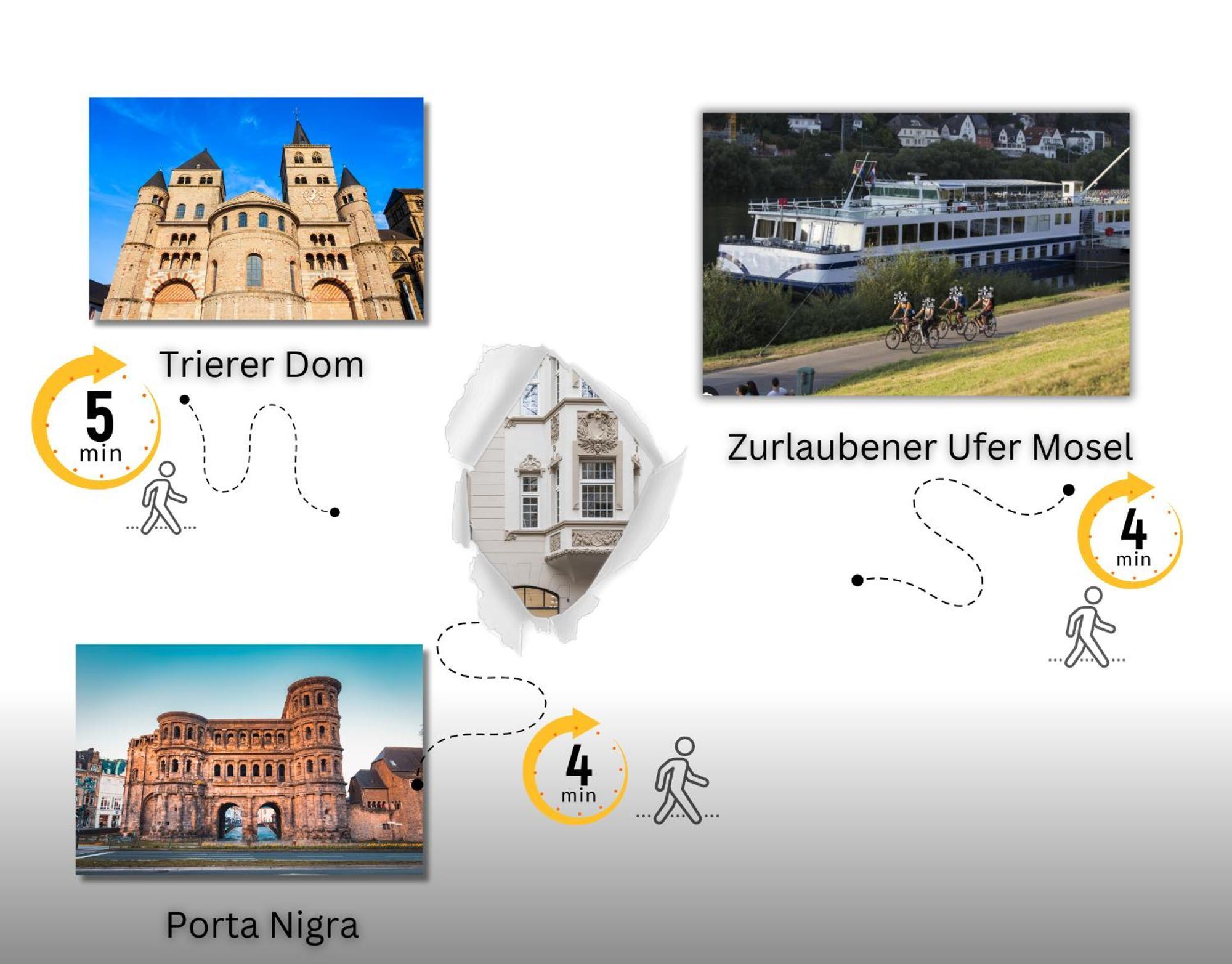 Modern Elegance In Historical City Center Trier Bagian luar foto